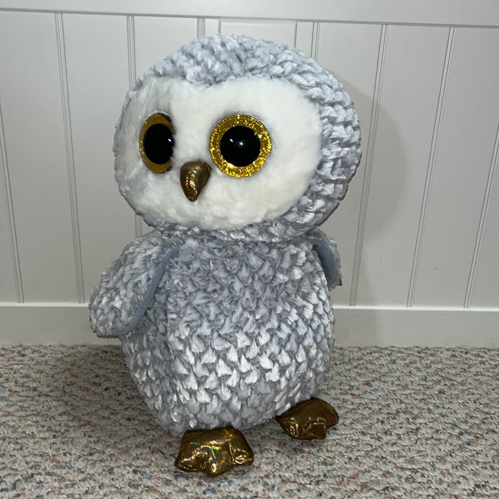 Owl beanie boo Ty, grey: OWLETTE